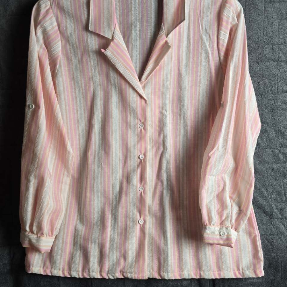 Lady Diplomat Pink Striped Blouse